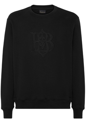 Billionaire logo-appliqué cotton sweatshirt - Black
