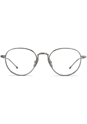 Thom Browne round-frame titanium glasses - Silver