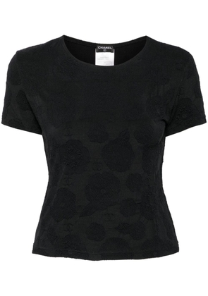 CHANEL Pre-Owned 1998 Caméllia short-sleeve T-shirt - Black