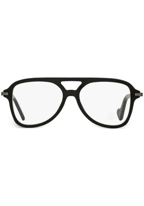 Moncler Eyewear pilot-frame open-bridge glasses - Black