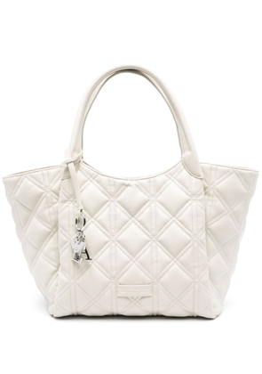 Emporio Armani quilted leather tote bag - White