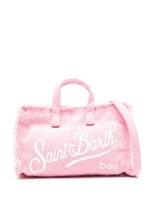 MC2 Saint Barth logo-print canvas phone bag - Pink