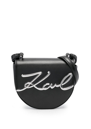 Karl Lagerfeld K/Signature saddle bag - Black