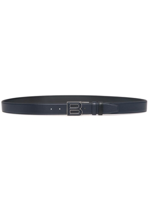 Bally logo-buckle leather belt - Blue
