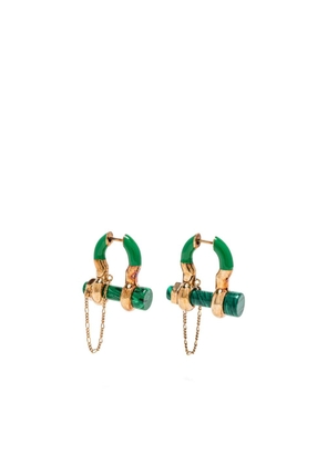 Bottega Veneta horseshoe motif stud earrings - Gold