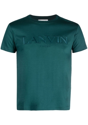 Lanvin logo-embroidered cotton T-shirt - Green