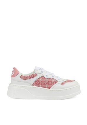 Gucci Kids Leather Flatform Sneakers