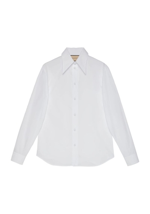 Gucci Cotton Point-Collar Shirt