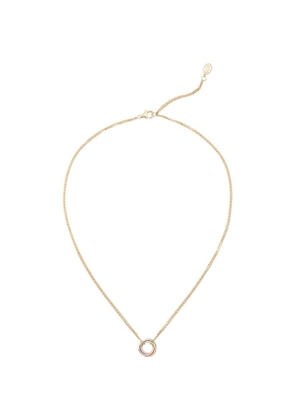 Cartier Small White, Yellow And Rose Gold Trinity Necklace