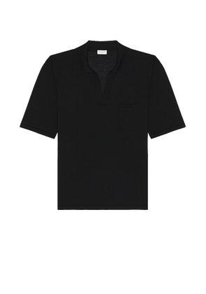 Saint Laurent Polo in Noir - Black. Size S (also in M, XL).
