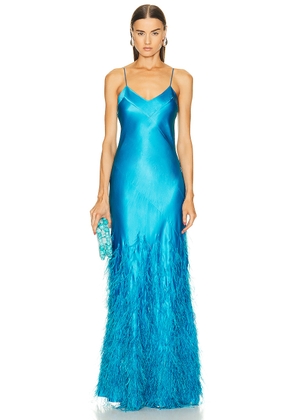 Cult Gaia Hansal Gown in Lake Blue - Blue. Size L (also in ).