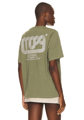 Museum of Peace and Quiet Path T-shirt in Olive - Green. Size XL/1X (also in XS).