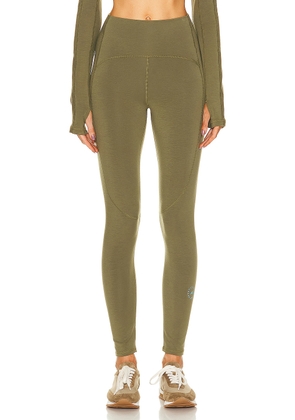 adidas by Stella McCartney True Strength Yoga 7/8 Legging in Focus Olive - Olive. Size M (also in S).