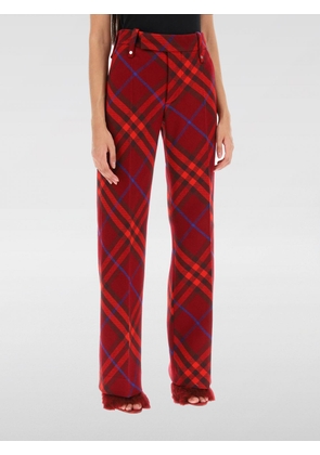 Pants BURBERRY Woman color Red