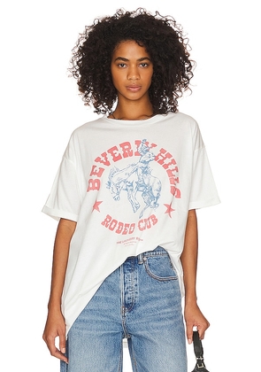The Laundry Room Beverly Hills Rodeo Club Oversized Tee in White. Size XS.