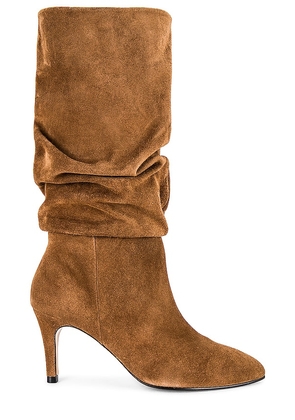 TORAL Knee High Slouch Boot in Brown. Size 39, 41.