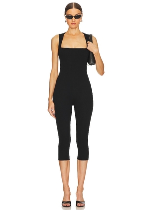 SANS FAFF Bell Pedal Pusher Jumpsuit in Black. Size XS.