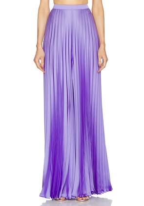 SELEZZA LONDON Evie Pleated Trousers in Lavender. Size S, XS.