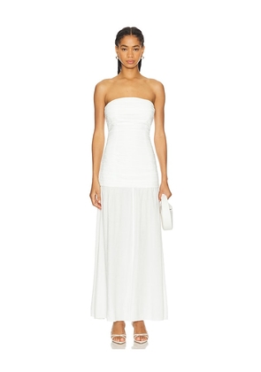 SER.O.YA Gardenia Maxi Dress in White. Size M, S.