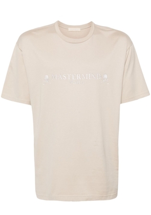 Mastermind World skull-print cotton T-shirt - Neutrals