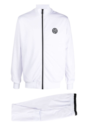 Plein Sport embossed-logo patch tracksuit - White