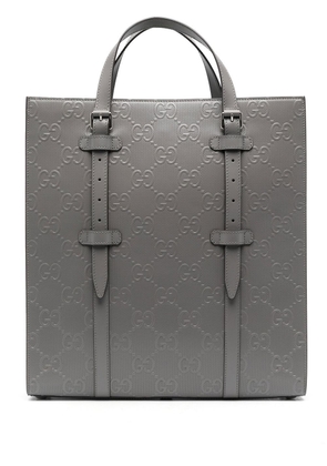 Gucci GG Supreme leather tote bag - Grey