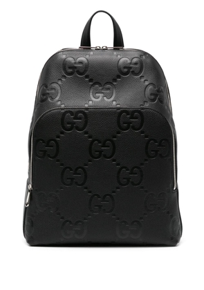 Gucci large Jumbo GG leather backpack - Black
