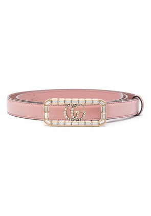 Gucci Double G logo-buckle belt - Pink