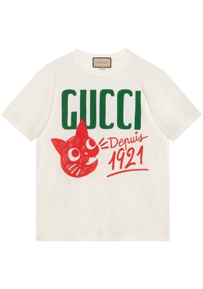 Gucci logo-print cotton T-shirt - White