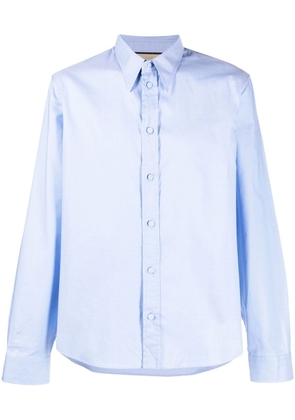 Gucci long-sleeve cotton shirt - Blue