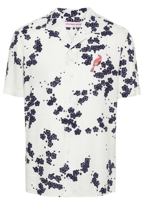 Orlebar Brown Hibbert floral-print shirt - White