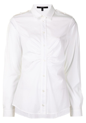 Gucci ruched cotton shirt - White
