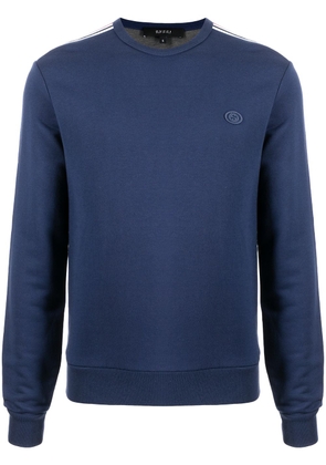 Gucci logo patch sweatshirt - Blue
