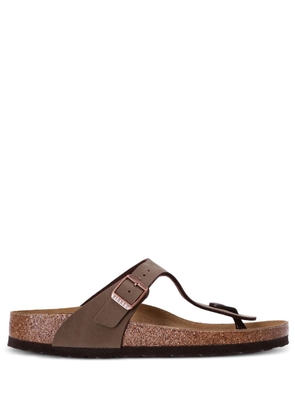 Birkenstock Gizeh slip-on leather sandals - Brown