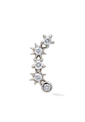Lark & Berry 14kt white gold Star Cluster diamond stud earring - Silver
