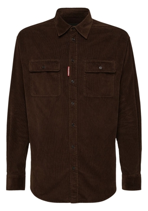 Dsquared2 long-sleeve corduroy shirt - Brown