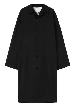 Jil Sander buttoned wool coat - Black