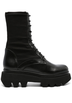 Paloma Barceló Trey lace-up leather boots - Black