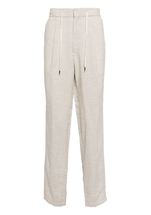 N.Peal Sorrento linen drawstring trousers - Neutrals