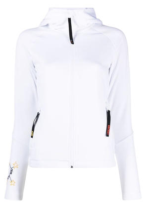 Rossignol graphic-print zipped hoodie - White