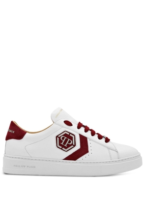 Philipp Plein Lo-Top leather sneakers - White
