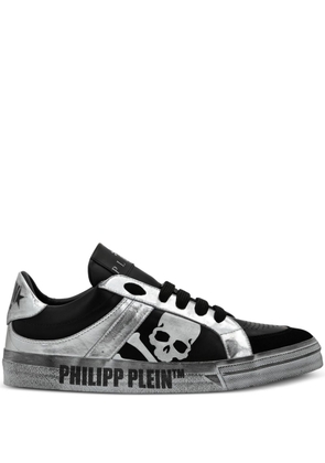 Philipp Plein Retrokickz TM leather sneakers - Black