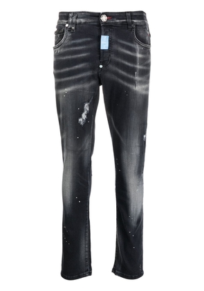 Philipp Plein Hexagon low-rise skinny jeans - Black