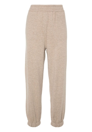 Brunello Cucinelli tapered knitted trousers - Neutrals