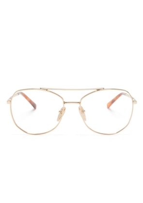 Prada Eyewear pilot-frame glasses - Gold