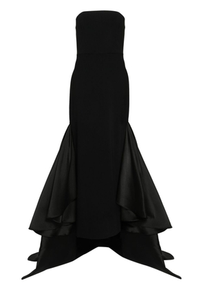 Solace London Jodi crepe maxi dress - Black