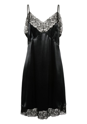 Balenciaga lace-embellished midi dress - Black