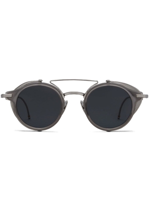 Thom Browne round-frame side-shields sunglasses - Grey