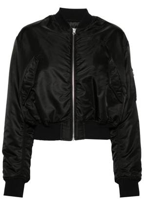 MM6 Maison Margiela numbers-motif zip-up bomber jacket - Black