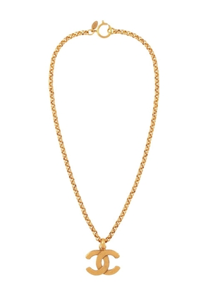 CHANEL Pre-Owned 1980s CC pendant necklace - Gold